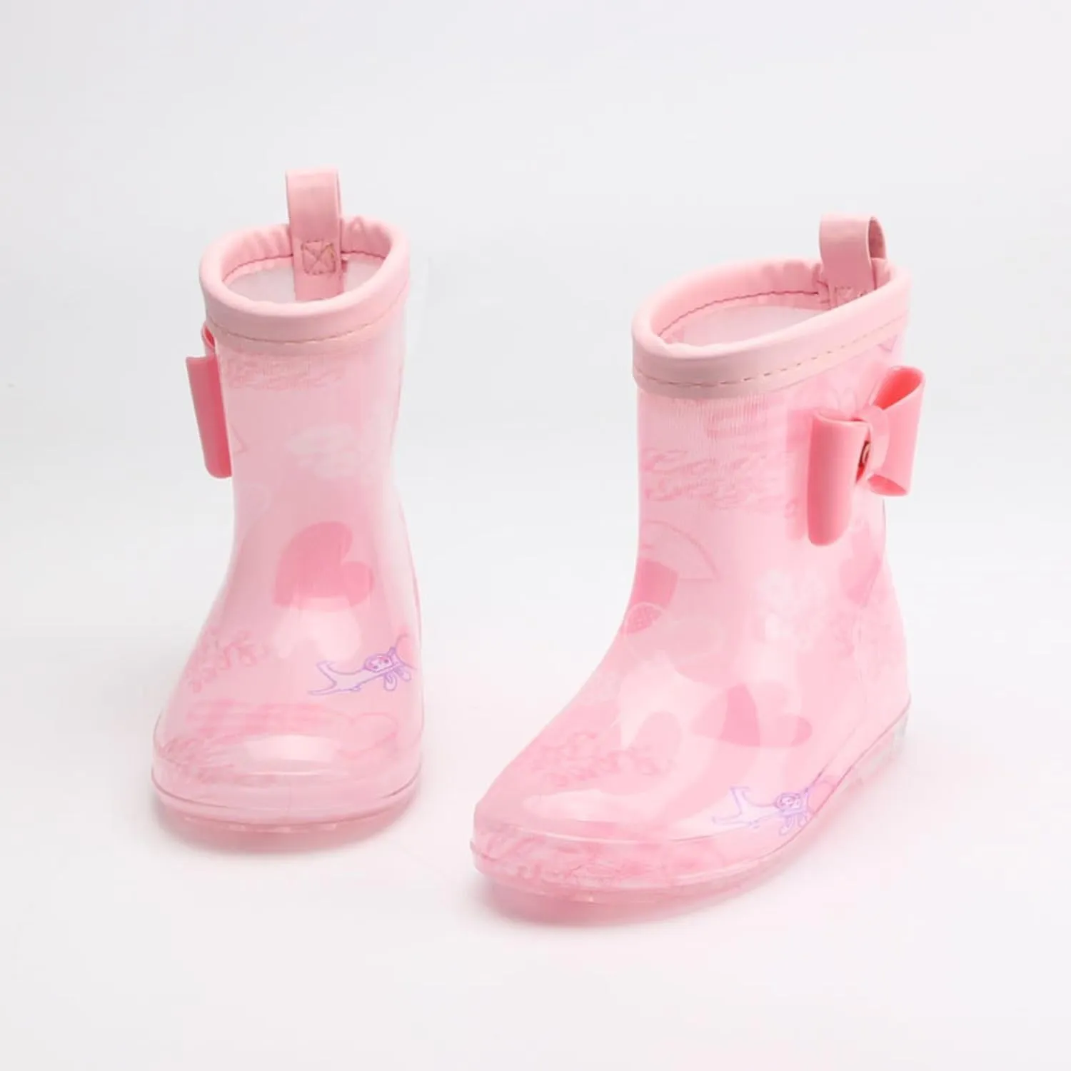 Toddler Rain Boots Rain Boots Short Rain Boots for Toddler Easy On Lightweight Girl Boots Waterproof Ankle Boots