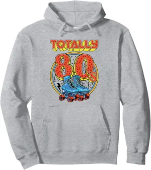 Totally 80s Roller Skater Skate Shoes 1980s Retro Skating Pullover Hoodie