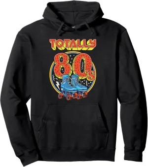 Totally 80s Roller Skater Skate Shoes 1980s Retro Skating Pullover Hoodie