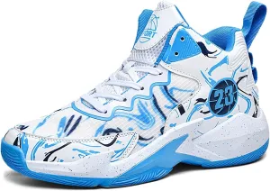 Unisex Basketball Shoes Anti Slip Breathable Fashionable Graffiti Sports Training Boots