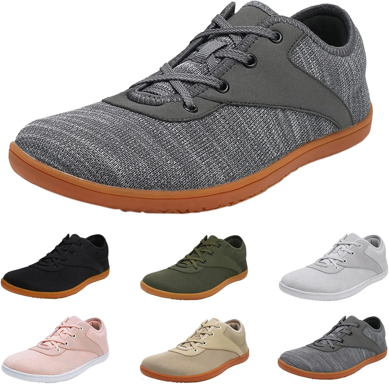 Unisex Spring and Autumn Wide Head Barefoot Cycling Flying Woven Canvas Mountain Climbing Mesh Casual Shoes for Men
