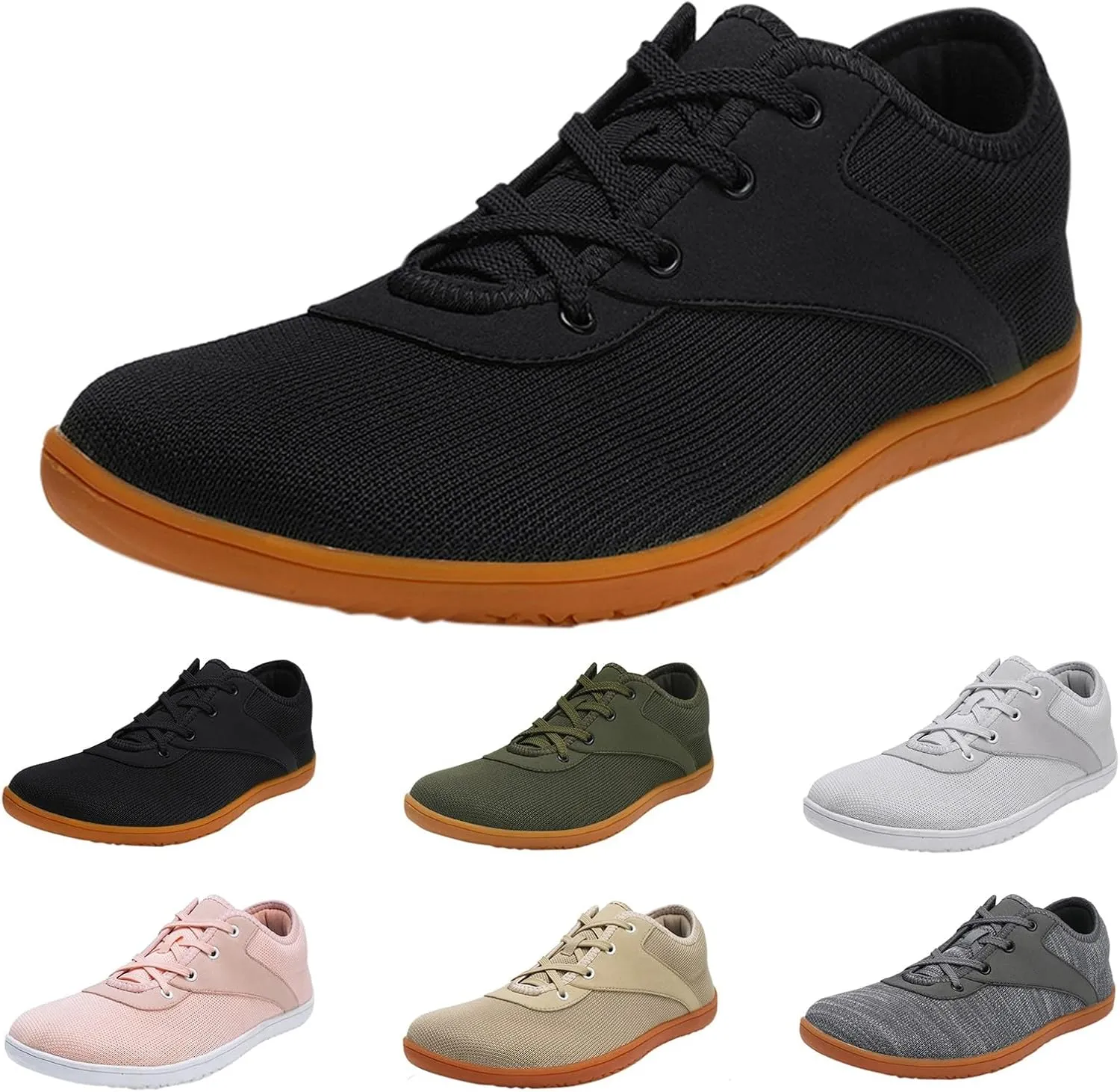 Unisex Spring and Autumn Wide Head Barefoot Cycling Flying Woven Canvas Mountain Climbing Mesh Casual Shoes for Men