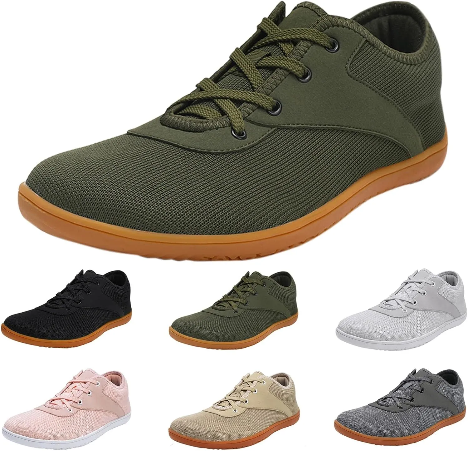 Unisex Spring and Autumn Wide Head Barefoot Cycling Flying Woven Canvas Mountain Climbing Mesh Casual Shoes for Men