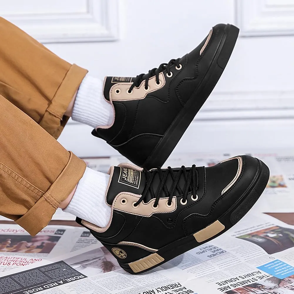 VAXAV Men's Fashion High Top Road Running Sneakers Skate Walking Driving Shoes