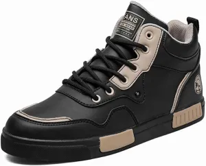 VAXAV Men's Fashion High Top Road Running Sneakers Skate Walking Driving Shoes