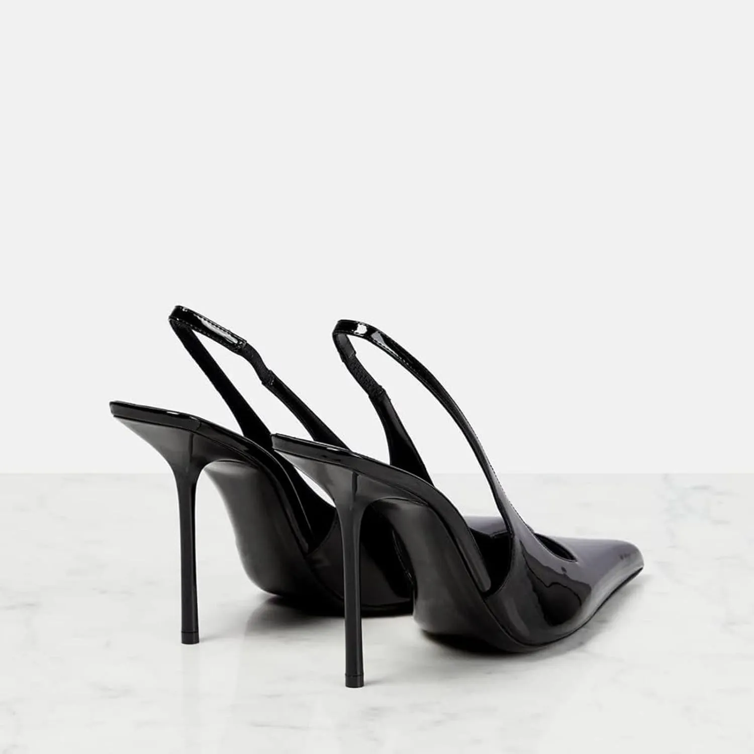 Vertundy Womens Stiletto Slingback Pointed Toe Leather High Heels