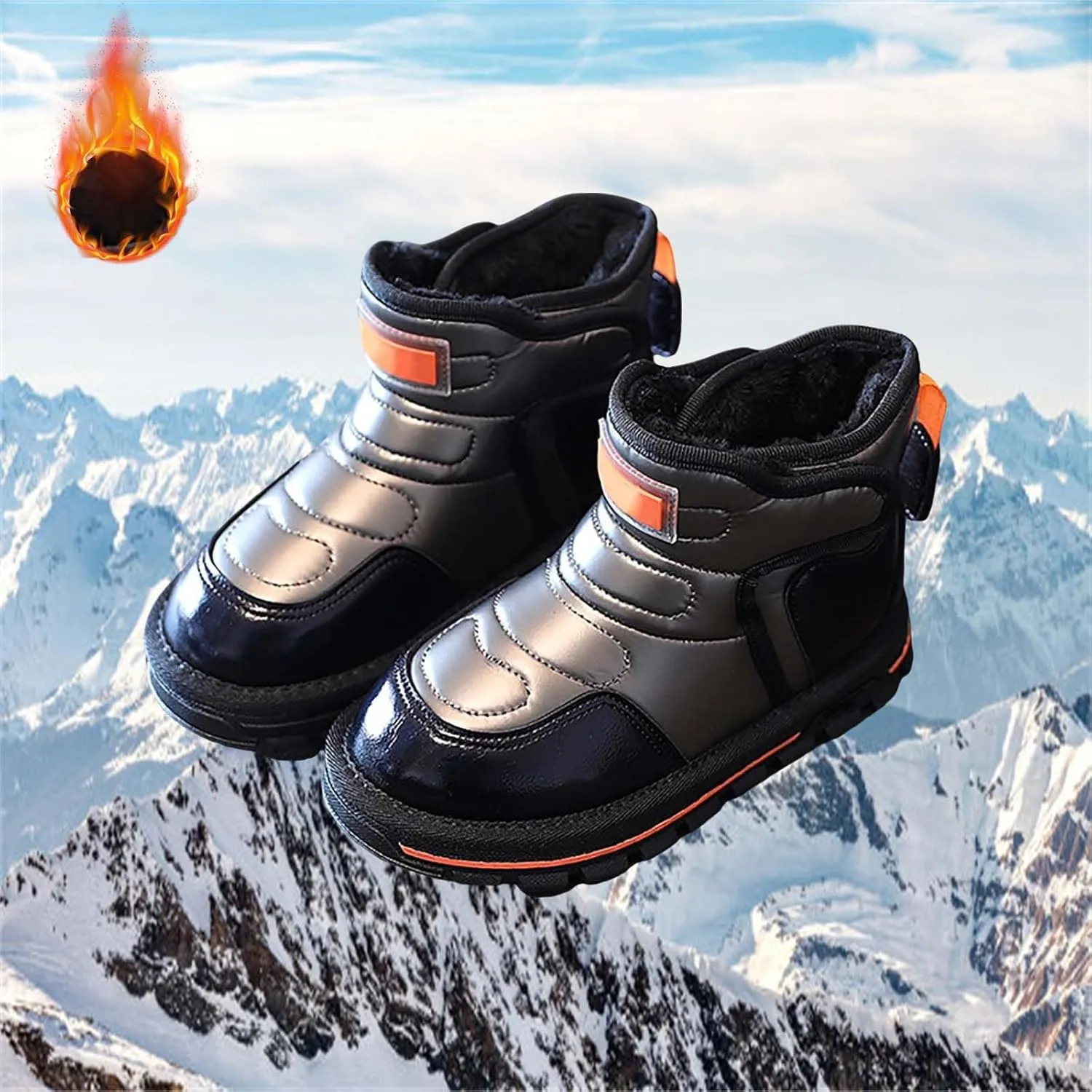 Winter Girls Boys Ankle Boots Comfortable Warm Lined Casual Sports Shoes Kids Faux  Insulated Mud Boots Kids