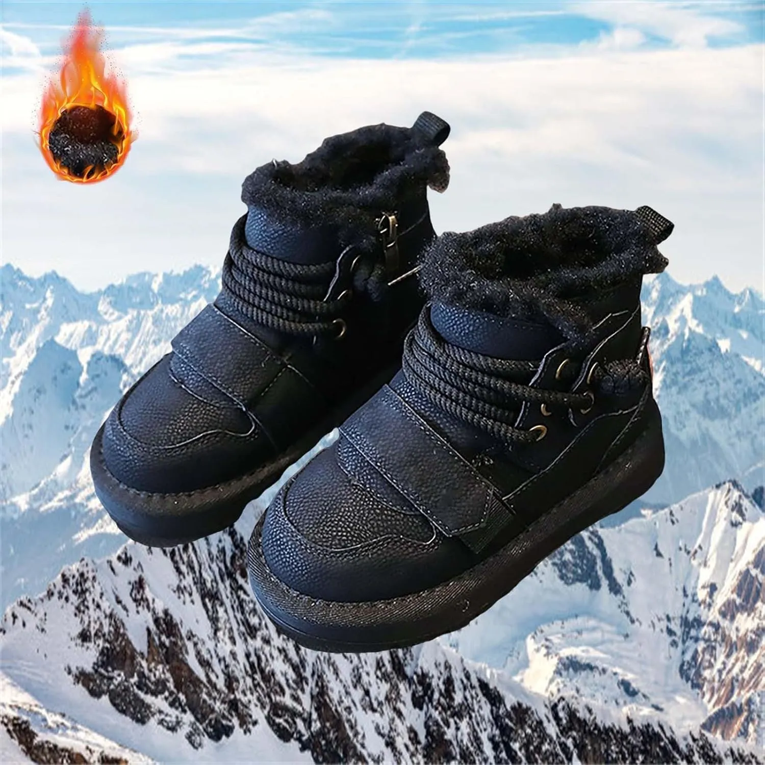 Winter Girls Boys Ankle Boots Kids Comfortable Warm Lined Comfort Casual Sports Shoes for Children Boys Slip on Boots