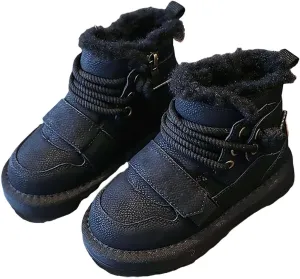 Winter Girls Boys Ankle Boots Kids Comfortable Warm Lined Comfort Casual Sports Shoes for Children Boys Slip on Boots