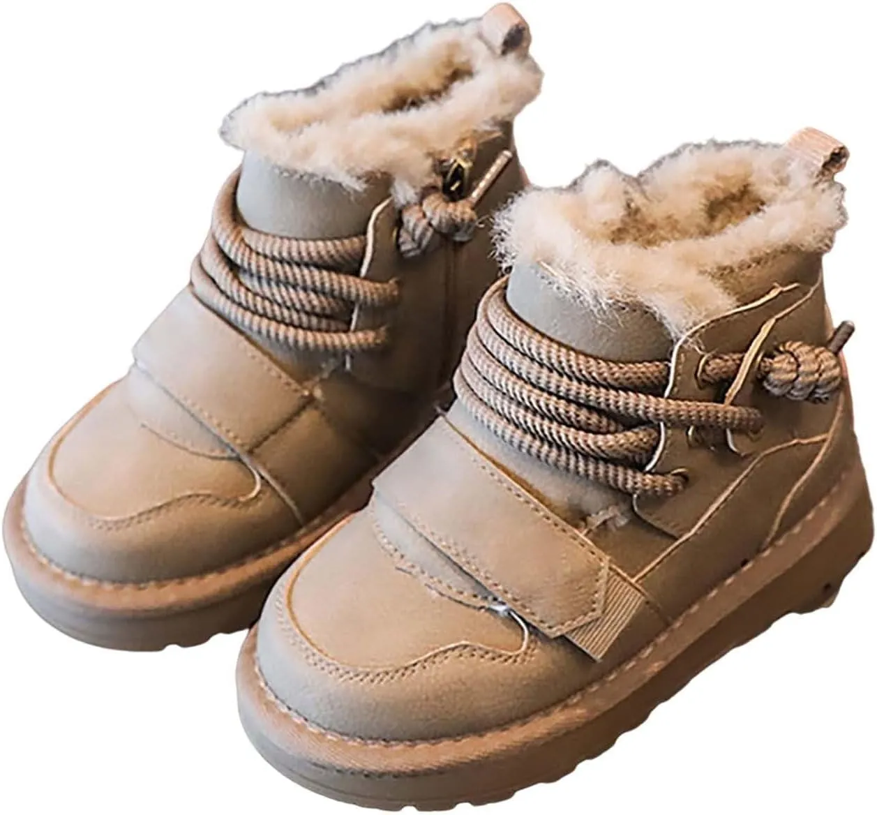 Winter Girls Boys Ankle Boots Kids Comfortable Warm Lined Comfort Casual Sports Shoes for Little Boy Rain Boots Size 6