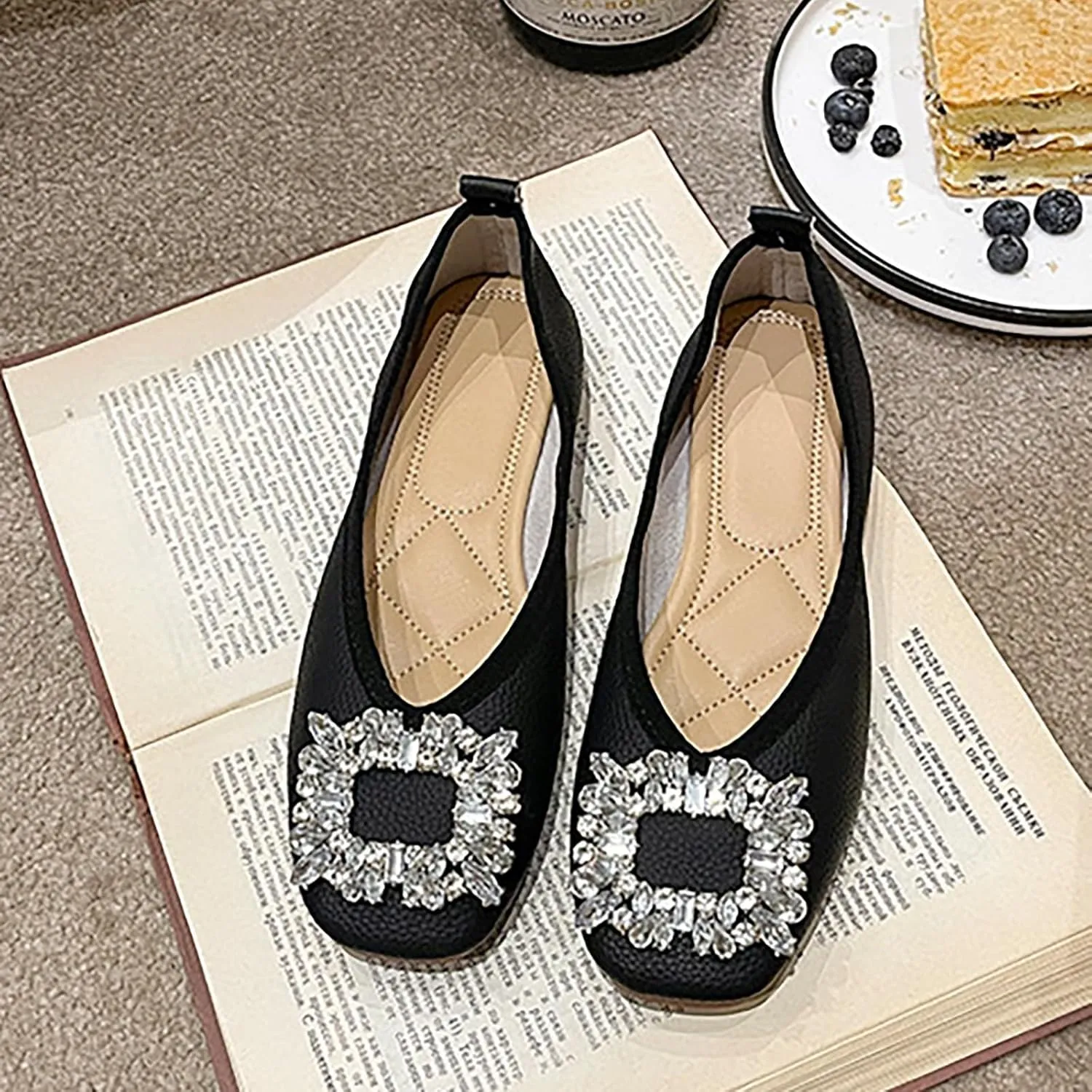 Women Casual Slip On Dress Loafers Comfortable Leather Driving Breathable Soft Shoes for Summer Autumn