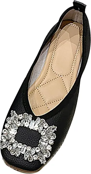Women Casual Slip On Dress Loafers Comfortable Leather Driving Breathable Soft Shoes for Summer Autumn