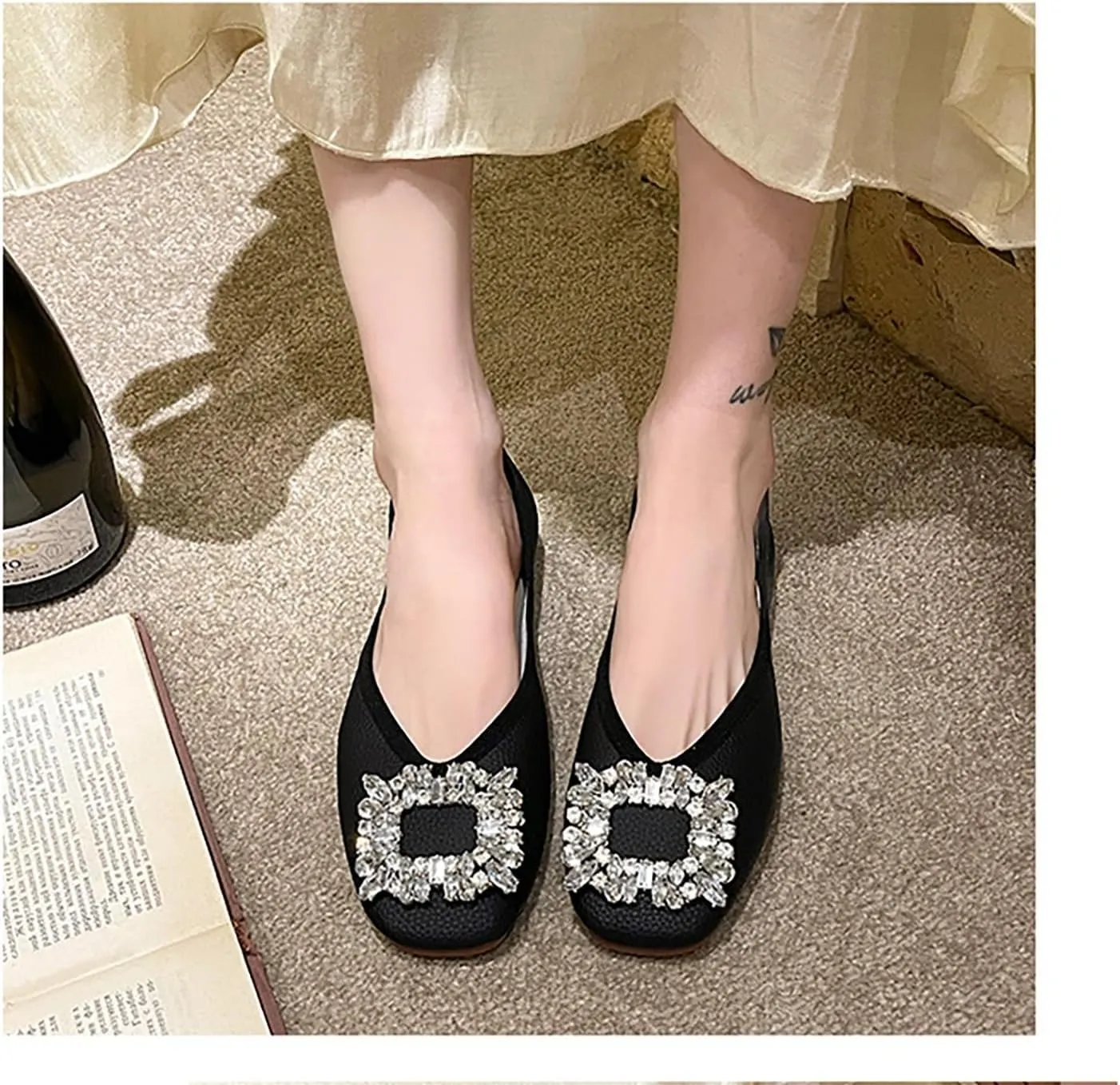 Women Casual Slip On Dress Loafers Comfortable Leather Driving Breathable Soft Shoes for Summer Autumn