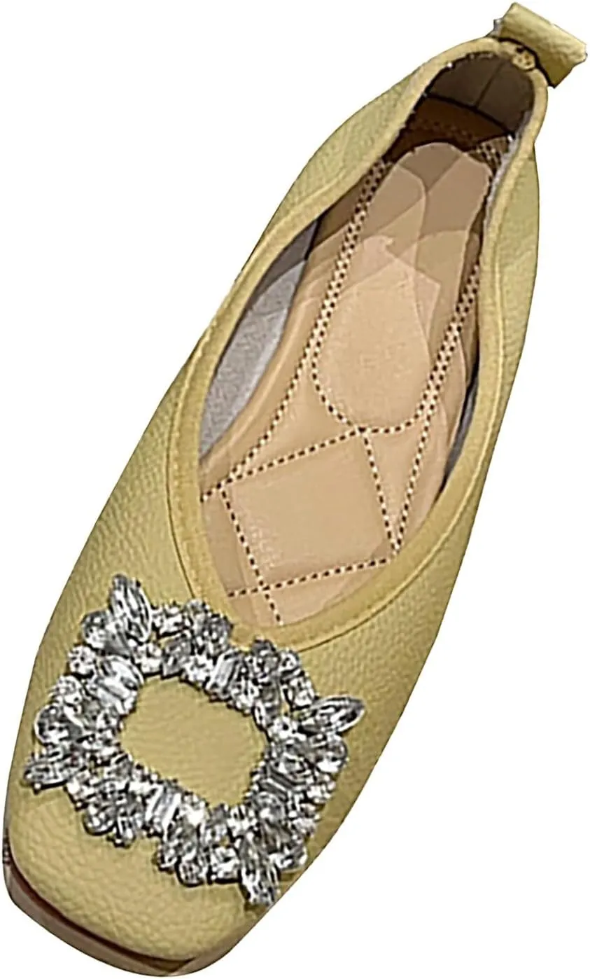 Women Casual Slip On Dress Loafers Comfortable Leather Driving Breathable Soft Shoes for Summer Autumn