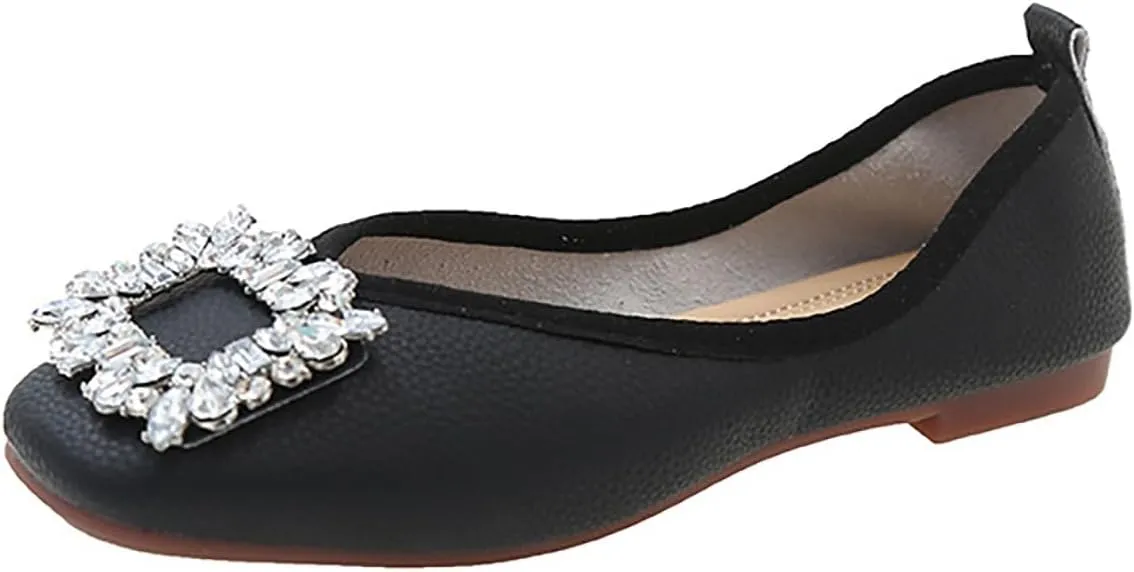 Women Casual Slip On Dress Loafers Comfortable Leather Driving Breathable Soft Shoes for Summer Autumn