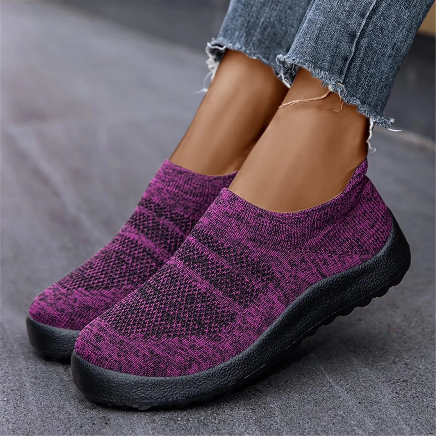 Women Running Shoes Lightweight Tennis Shoes Non Slip Tennis Shoes Womens Flat Feet Men Casual Shoes Dress Sneakers Slip On Tennis Shoe Loafers Shoe