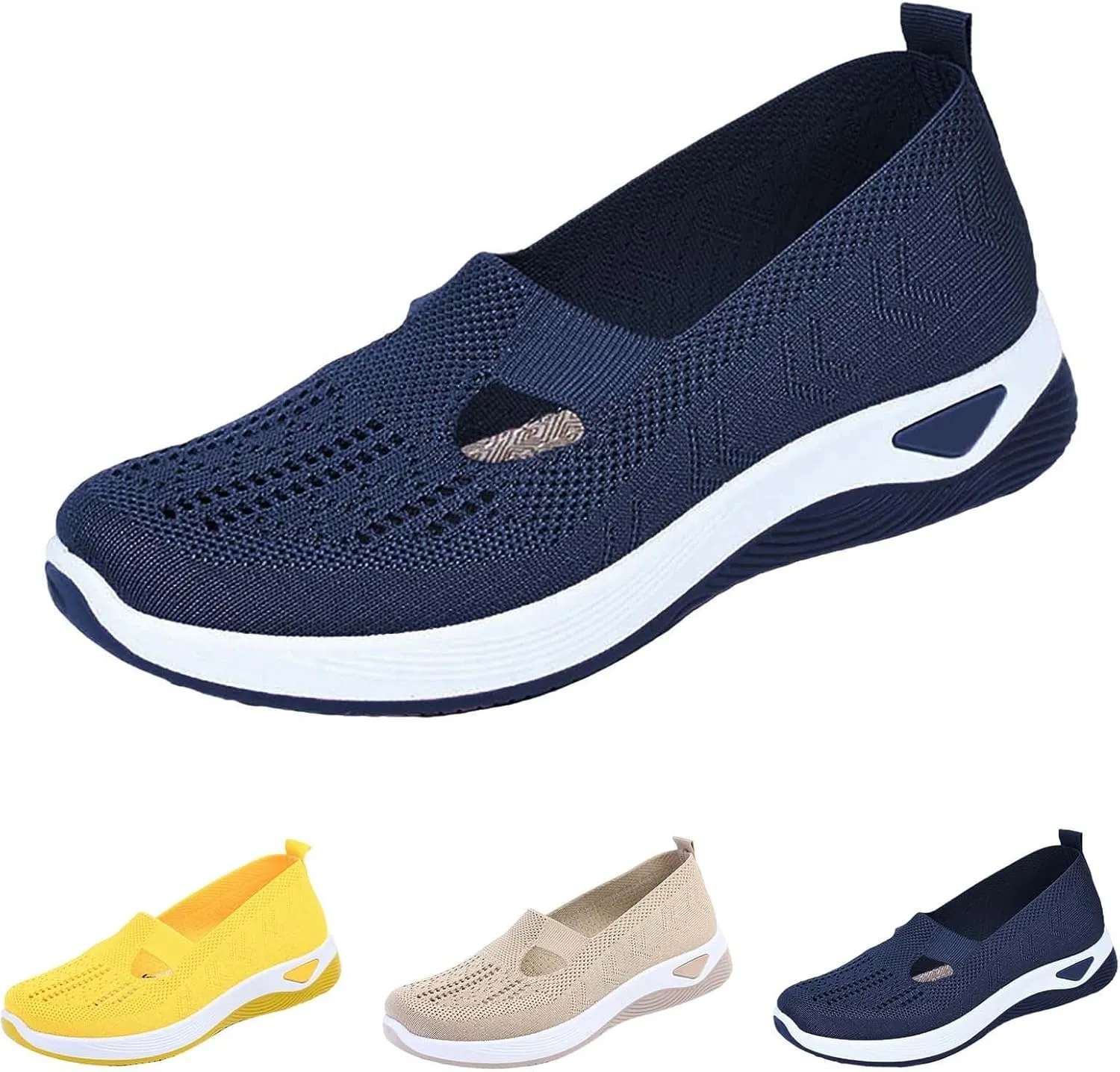 Women Shoes Casual Women Loafers Comfortable Round Toe Flats ComfortableClosed Back Lightweight Breathable Christmas Shoes for Woman Flat Shoe