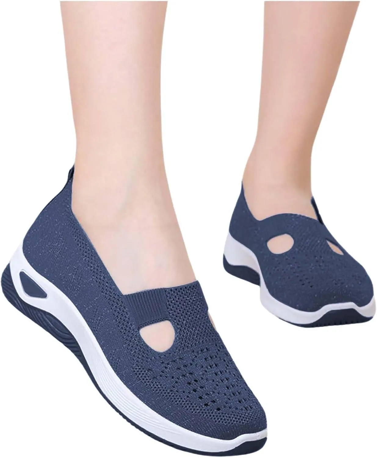 Women Shoes Casual Women Loafers Comfortable Round Toe Flats ComfortableClosed Back Lightweight Breathable Christmas Shoes for Woman Flat Shoe
