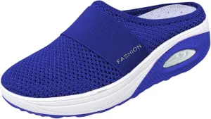Women's Backless Slip on Mesh Sneakers Shoes Mens Casual Shoes Dressy Black Casual Shoes Waterproof Sneakers White Tennis Shoe Cross Trainer Shoe