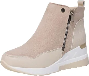 Womens Boots Ankle Women's Boots Botas De Combate Para Mujer Low Booties for Women Womens Ankle Boots Wide toe Box Black Suede Ankle Boots for Women