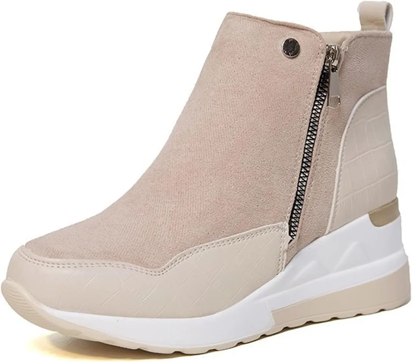 Womens Boots Ankle Women's Boots Botas De Combate Para Mujer Low Booties for Women Womens Ankle Boots Wide toe Box Black Suede Ankle Boots for Women