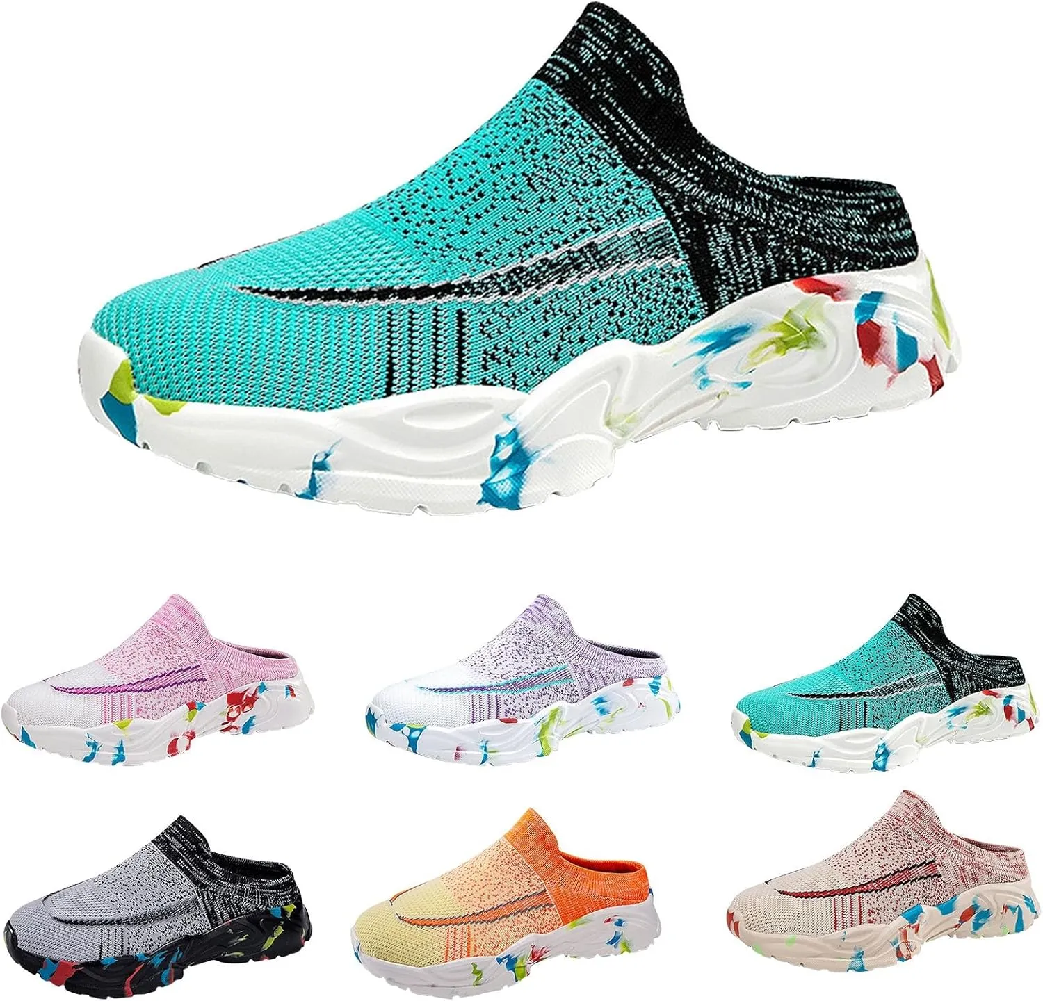 Womens Breathable Mesh Walking Mules Sneakers Mens Casual Shoes Cute Men's Casual Shoes Men's Fashion Sneakers Brown Tennis Shoe Loafers Dress Shoe