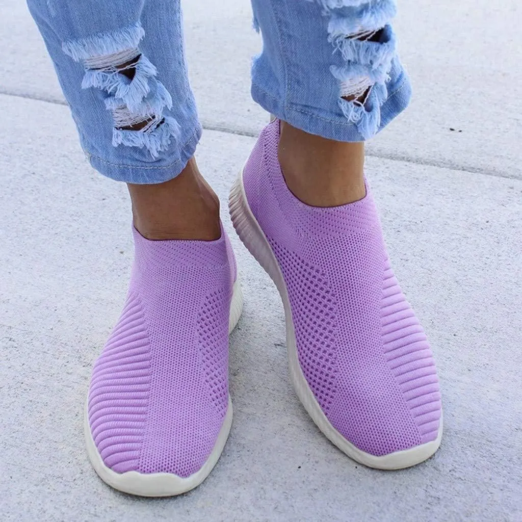 Women's Canvas Casual Shoes Dating Platform Slip-On High Top Sneakers Womens Work Shoes Business Casual Flat Loafers for Women Platform Sneakers