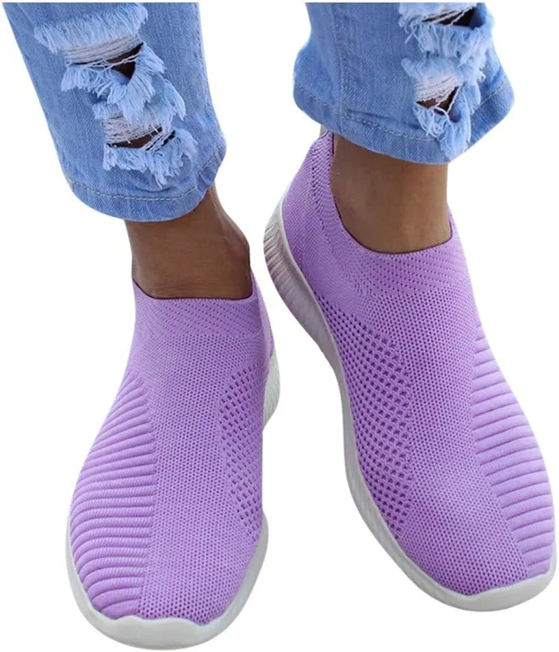 Women's Canvas Casual Shoes Dating Platform Slip-On High Top Sneakers Womens Work Shoes Business Casual Flat Loafers for Women Platform Sneakers