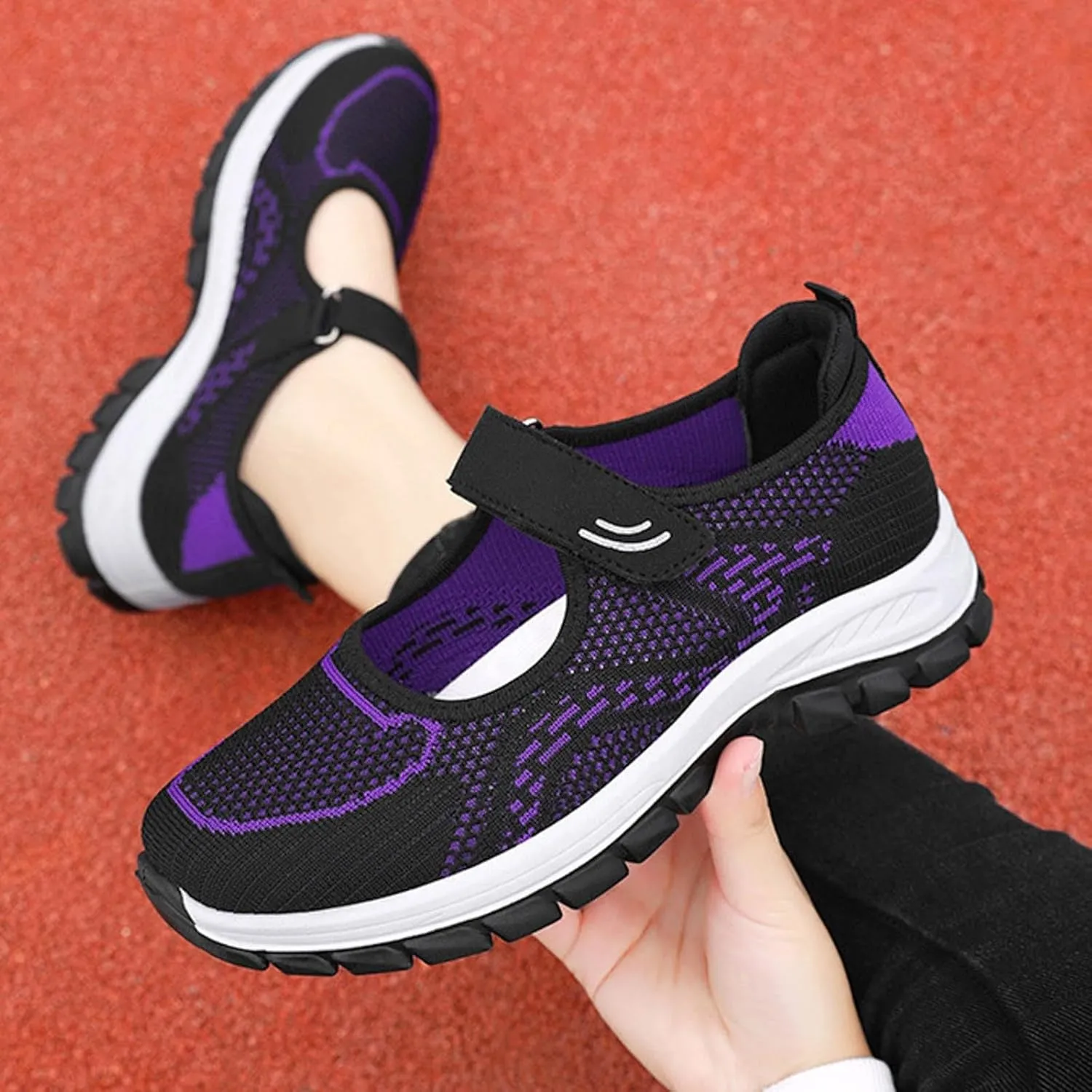 Women's Dress Flat Ballet Low Wedge Women's Soft Sole Breathable Casual Shoes Ballet Flat Soccer Casual Shoes