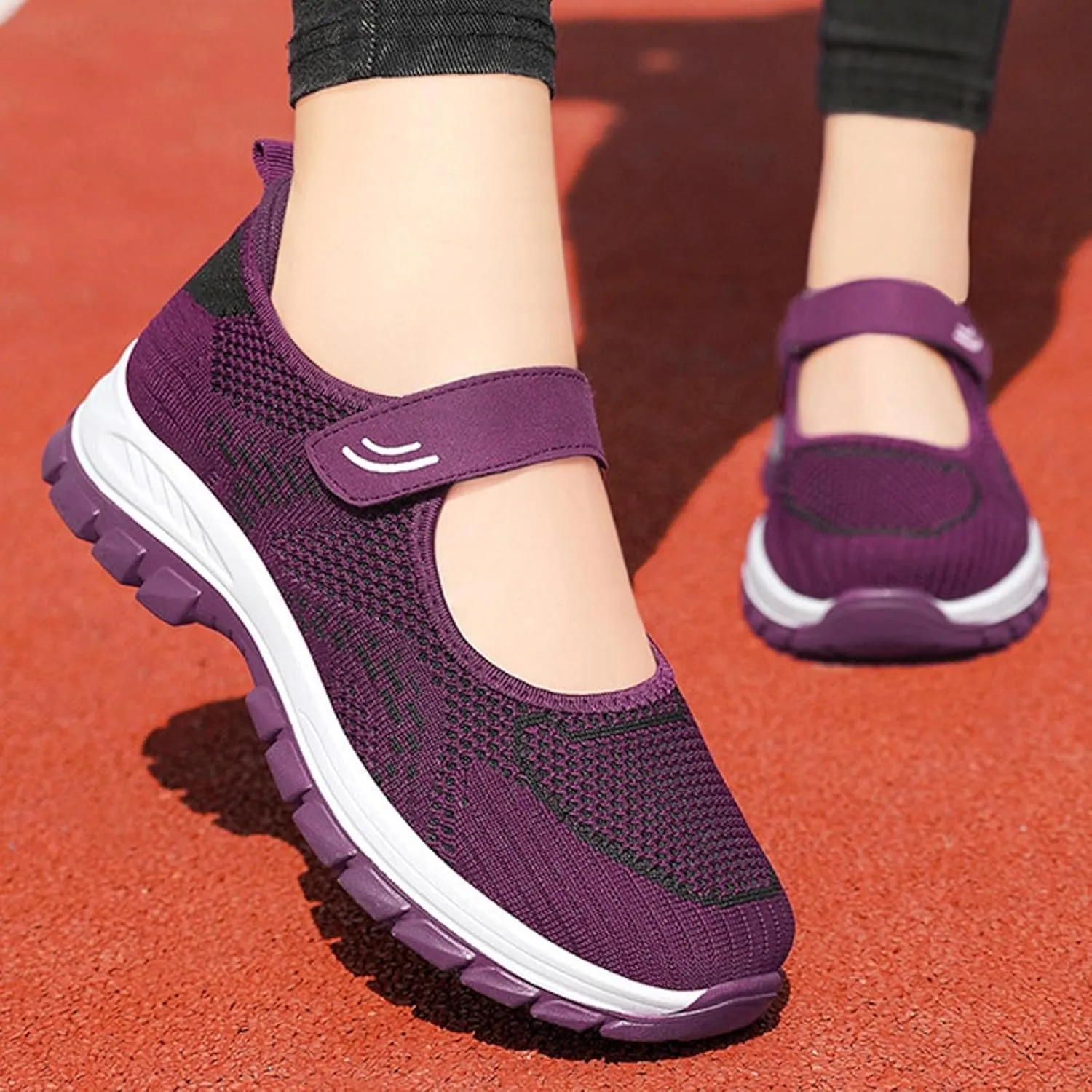 Women's Dress Flat Ballet Low Wedge Women's Soft Sole Breathable Casual Shoes Ballet Flat Soccer Casual Shoes