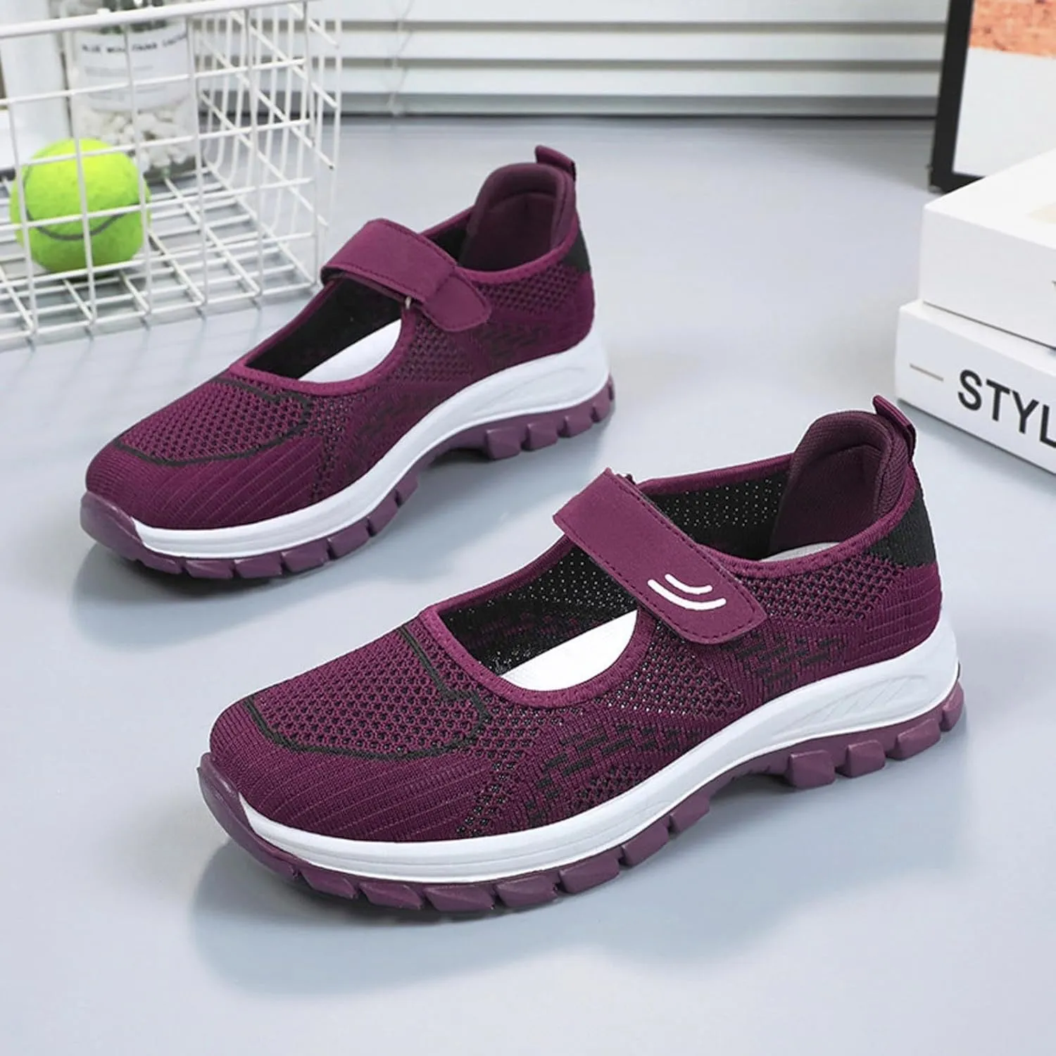 Women's Dress Flat Ballet Low Wedge Women's Soft Sole Breathable Casual Shoes Ballet Flat Soccer Casual Shoes
