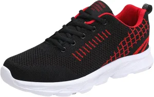 Women's Fashion Sneaker Non Slip Lace Up Comfort Women's Work or Walking Sneakers White Running Shoes for Women Woman Loafers Shoes Black Sneakers Women