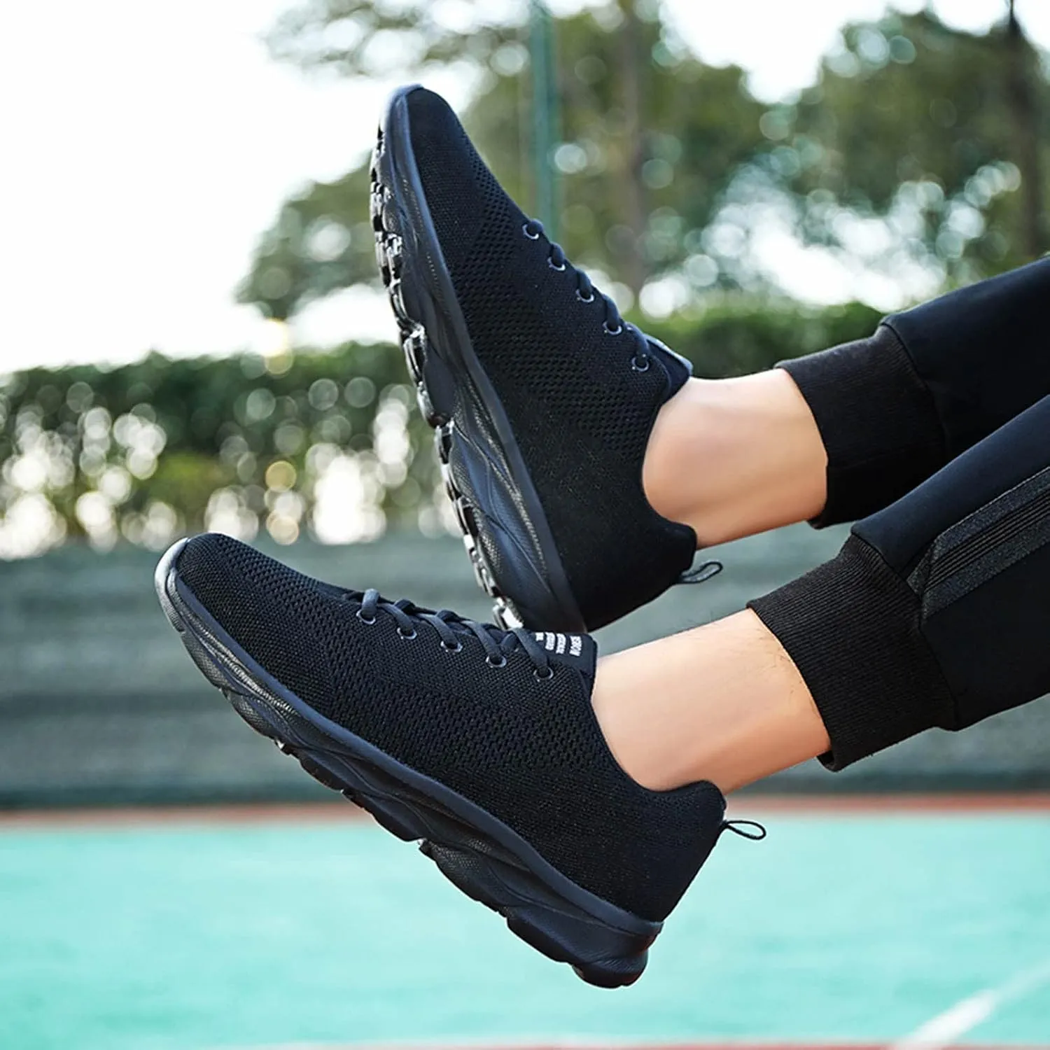 Women's Fashion Sneaker Non Slip Lace Up Comfort Women's Work or Walking Sneakers White Running Shoes for Women Woman Loafers Shoes Black Sneakers Women