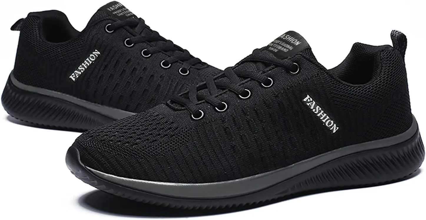Women's Fashion Sneaker Non Slip Lace Up Comfort Women's Work or Walking Sneakers White Running Shoes for Women Woman Loafers Shoes Black Sneakers Women