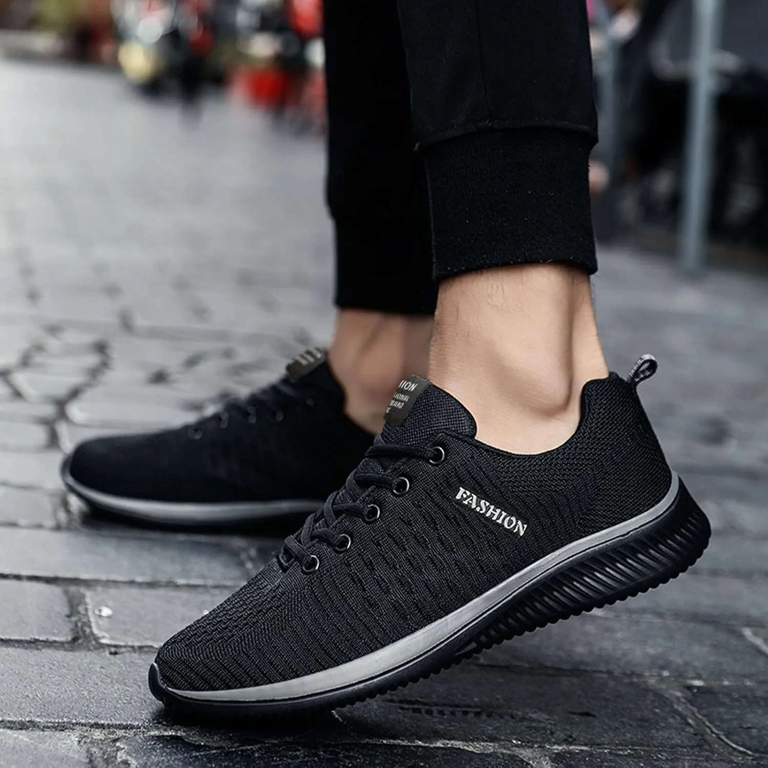 Women's Fashion Sneaker Non Slip Lace Up Comfort Women's Work or Walking Sneakers White Running Shoes for Women Woman Loafers Shoes Black Sneakers Women