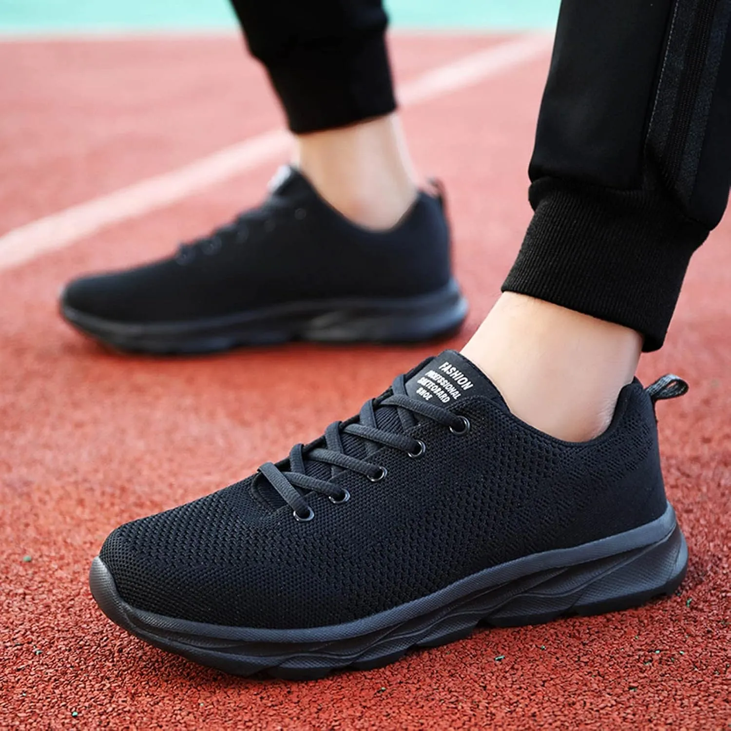 Women's Fashion Sneaker Non Slip Lace Up Comfort Women's Work or Walking Sneakers White Running Shoes for Women Woman Loafers Shoes Black Sneakers Women