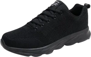 Women's Fashion Sneaker Non Slip Lace Up Comfort Women's Work or Walking Sneakers White Running Shoes for Women Woman Loafers Shoes Black Sneakers Women