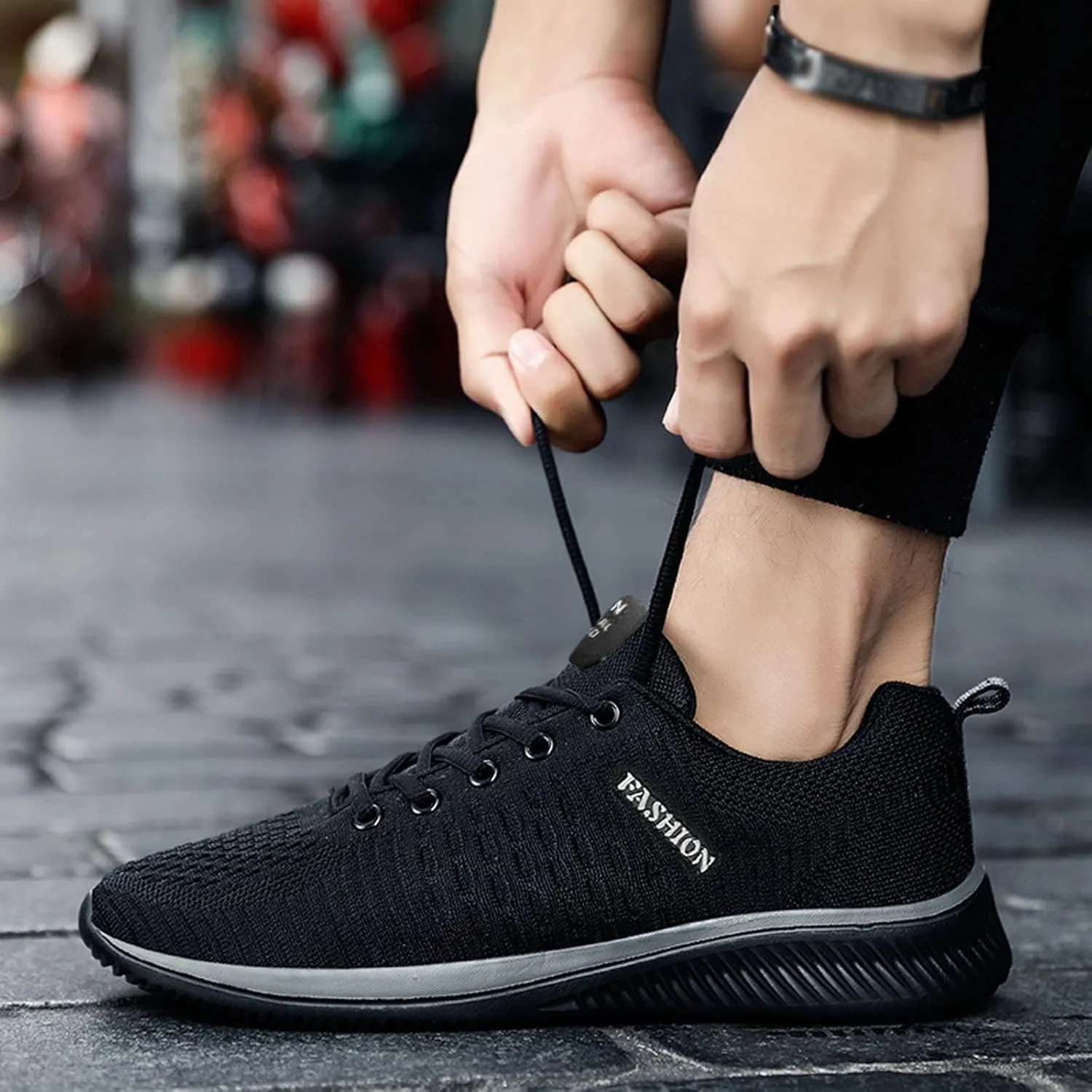 Women's Fashion Sneaker Non Slip Lace Up Comfort Women's Work or Walking Sneakers White Running Shoes for Women Woman Loafers Shoes Black Sneakers Women