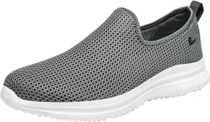 Women's Fashion Sneaker Non Slip Work Wide Comfortable Slip Resistant Work Shoes Men's Walking Shoes Winter Loafers for Women All Black Sneakers for Men