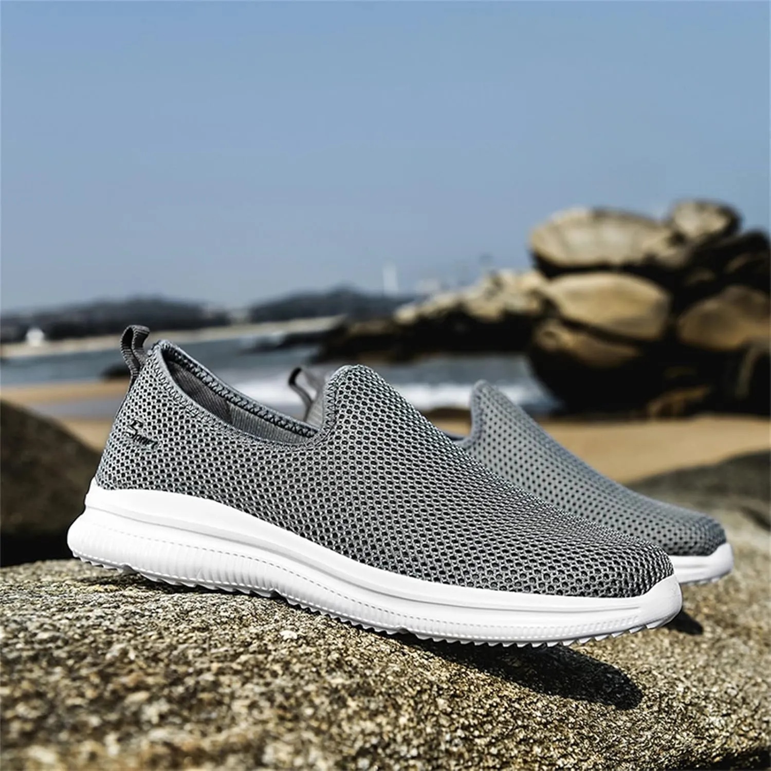 Women's Fashion Sneaker Non Slip Work Wide Comfortable Slip Resistant Work Shoes Men's Walking Shoes Winter Loafers for Women All Black Sneakers for Men