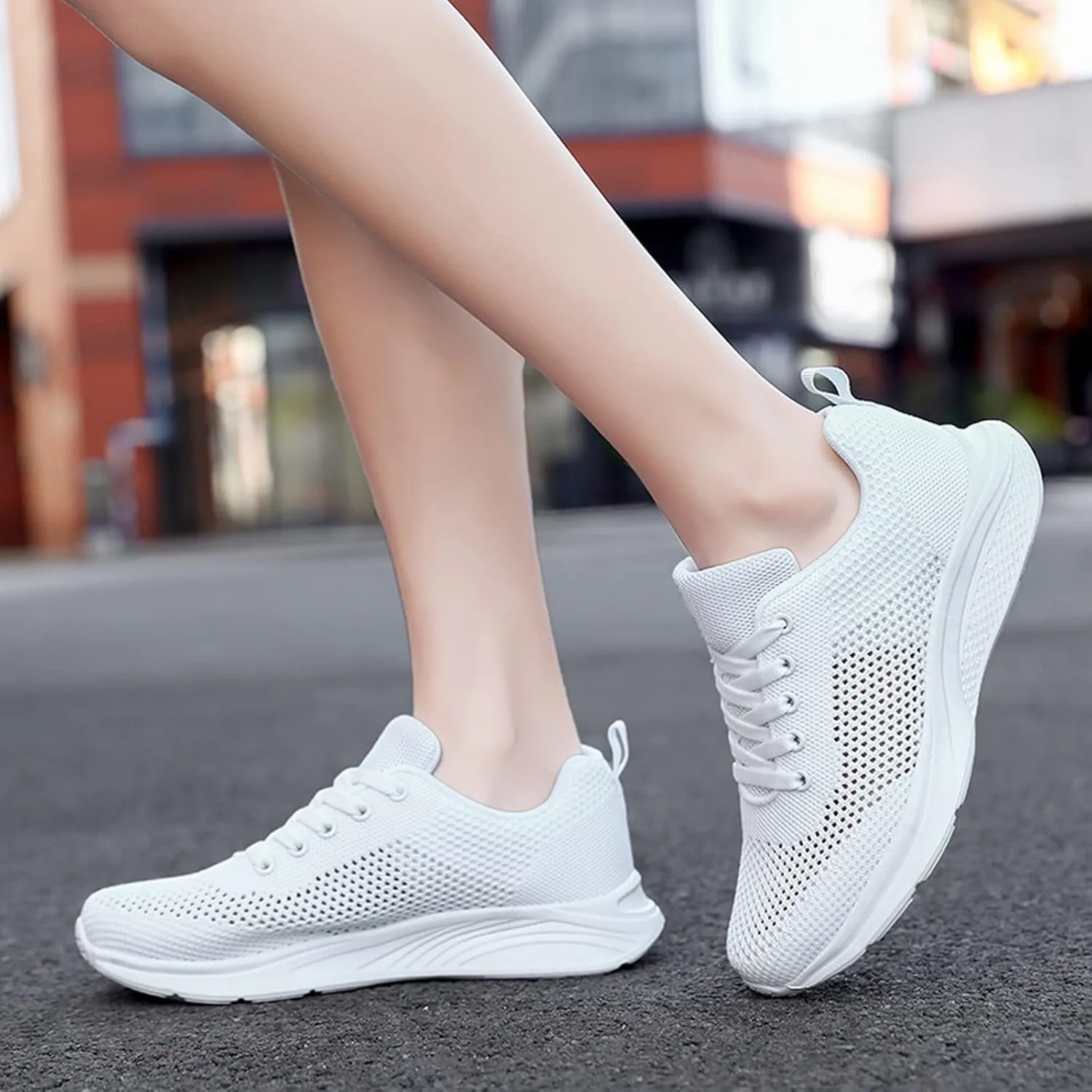 Women's Lace Up Walking Running Shoes Tennis Casual Womens Tennis Shoes Jogging Women's Shoes Casual Black Sneakers Slip On Tennis Shoe Trainers Shoe