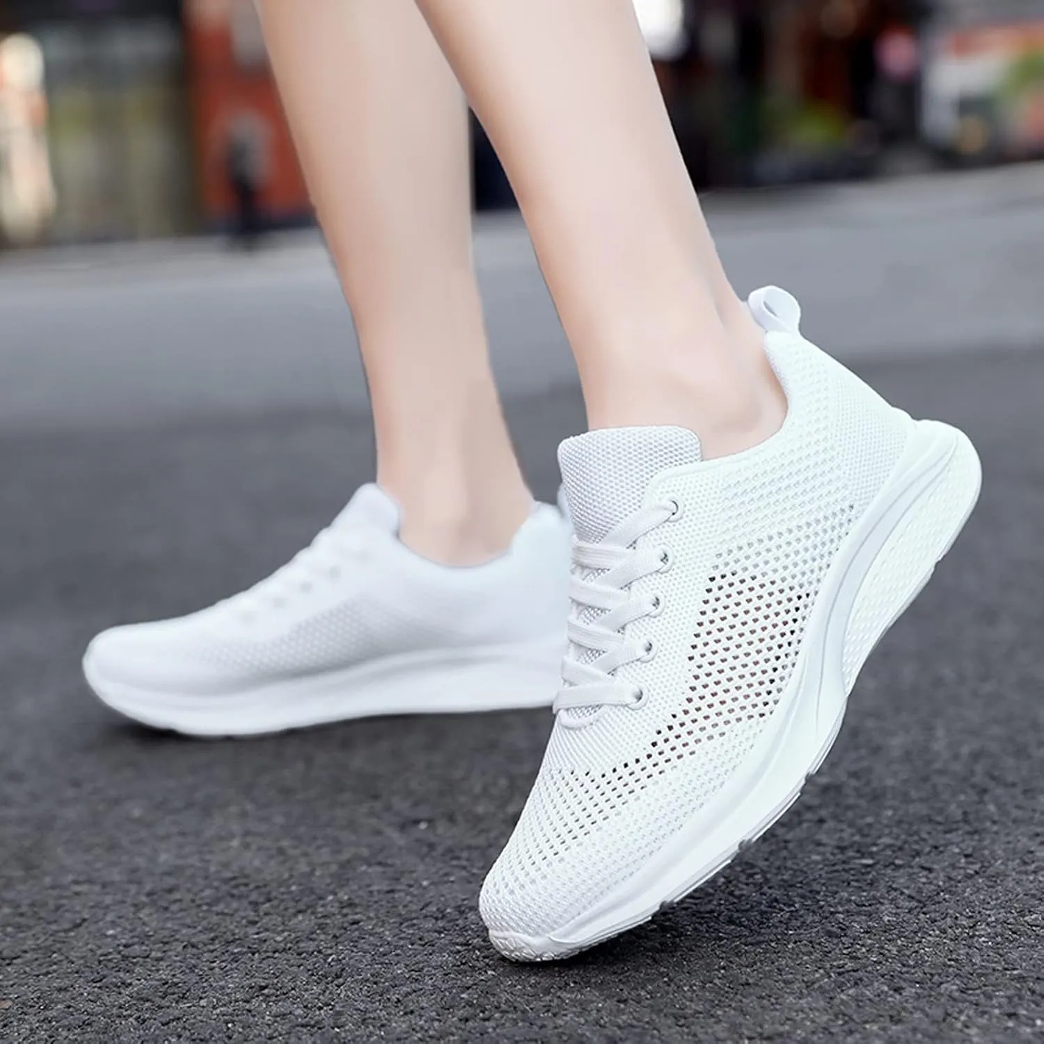 Women's Lace Up Walking Running Shoes Tennis Casual Womens Tennis Shoes Jogging Women's Shoes Casual Black Sneakers Slip On Tennis Shoe Trainers Shoe