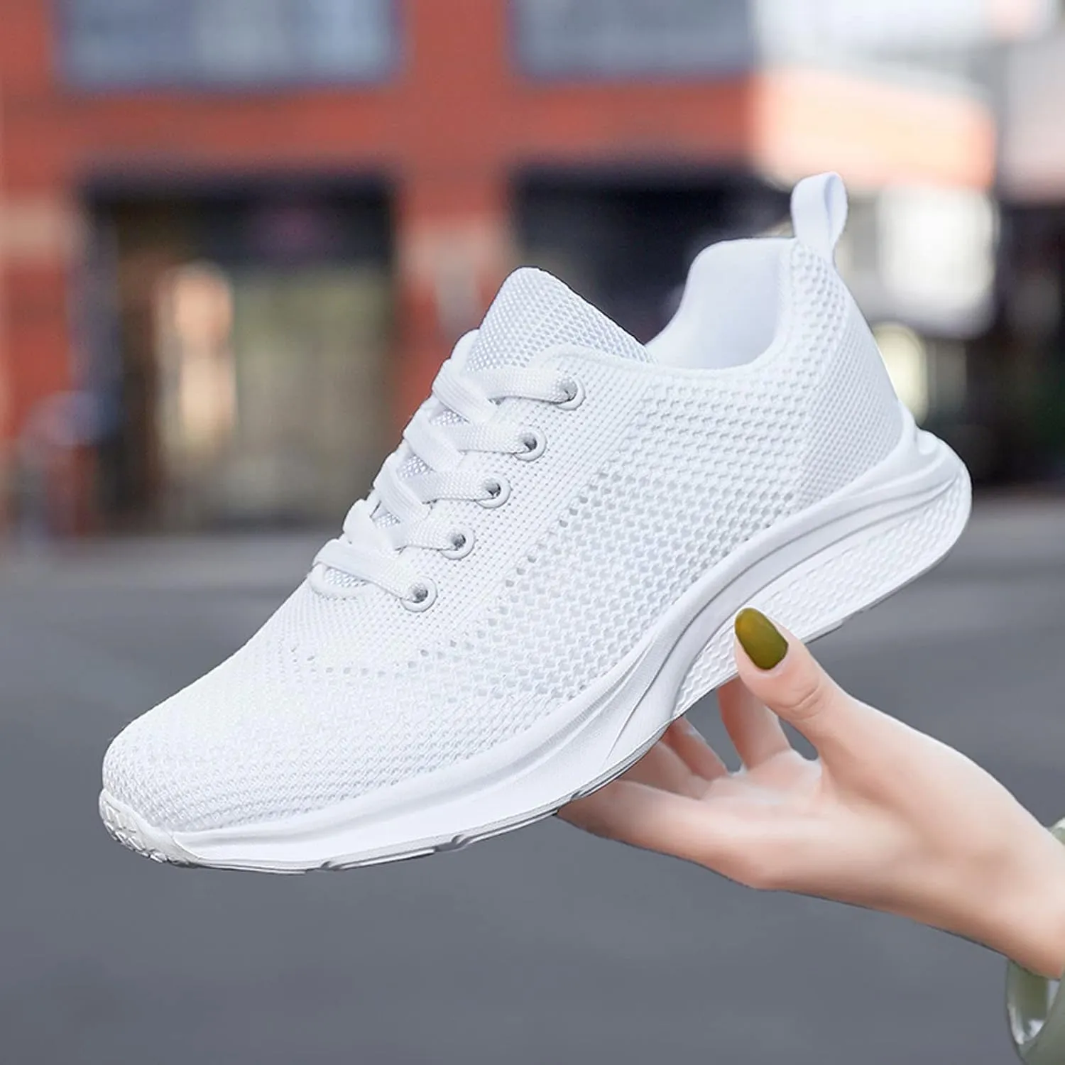 Women's Lace Up Walking Running Shoes Tennis Casual Womens Tennis Shoes Jogging Women's Shoes Casual Black Sneakers Slip On Tennis Shoe Trainers Shoe