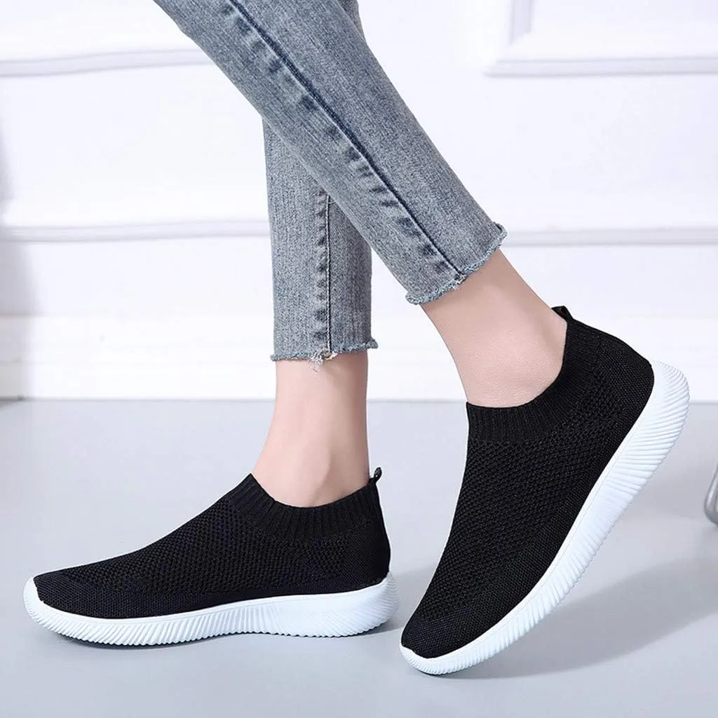 Womens Ladies Walking Running Shoes Slip On Lightweight Mens Dress Shoes Food Service Casual Dress Shoes Women Shoes Sneakers Tennis Shoe White Loafers