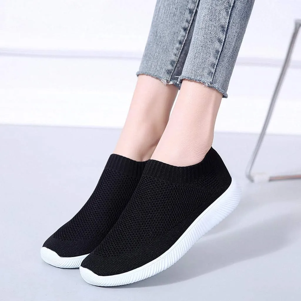 Womens Ladies Walking Running Shoes Slip On Lightweight Mens Dress Shoes Food Service Casual Dress Shoes Women Shoes Sneakers Tennis Shoe White Loafers
