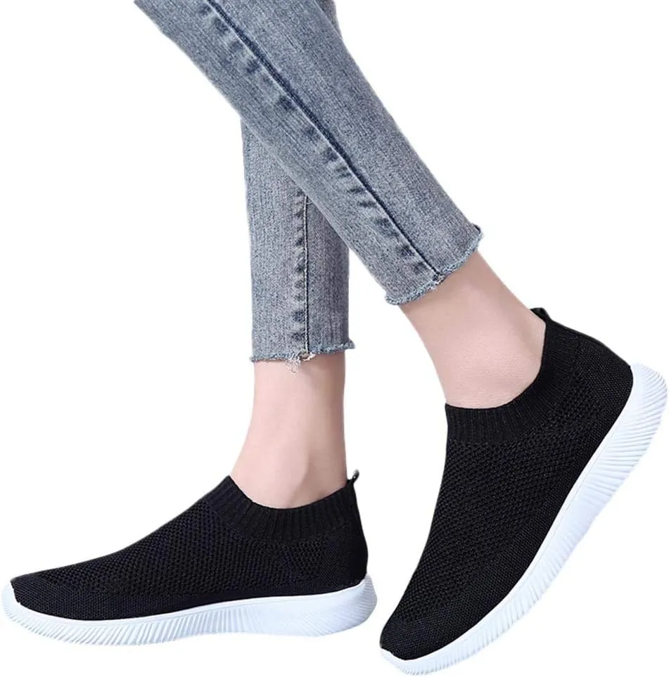 Womens Ladies Walking Running Shoes Slip On Lightweight Mens Dress Shoes Food Service Casual Dress Shoes Women Shoes Sneakers Tennis Shoe White Loafers
