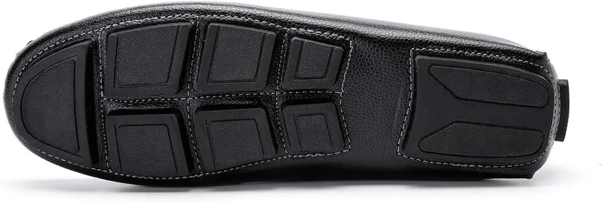 Women's Penny Loafers Leather Slip-on Flats Shoes Classic Casual Driving Shoes