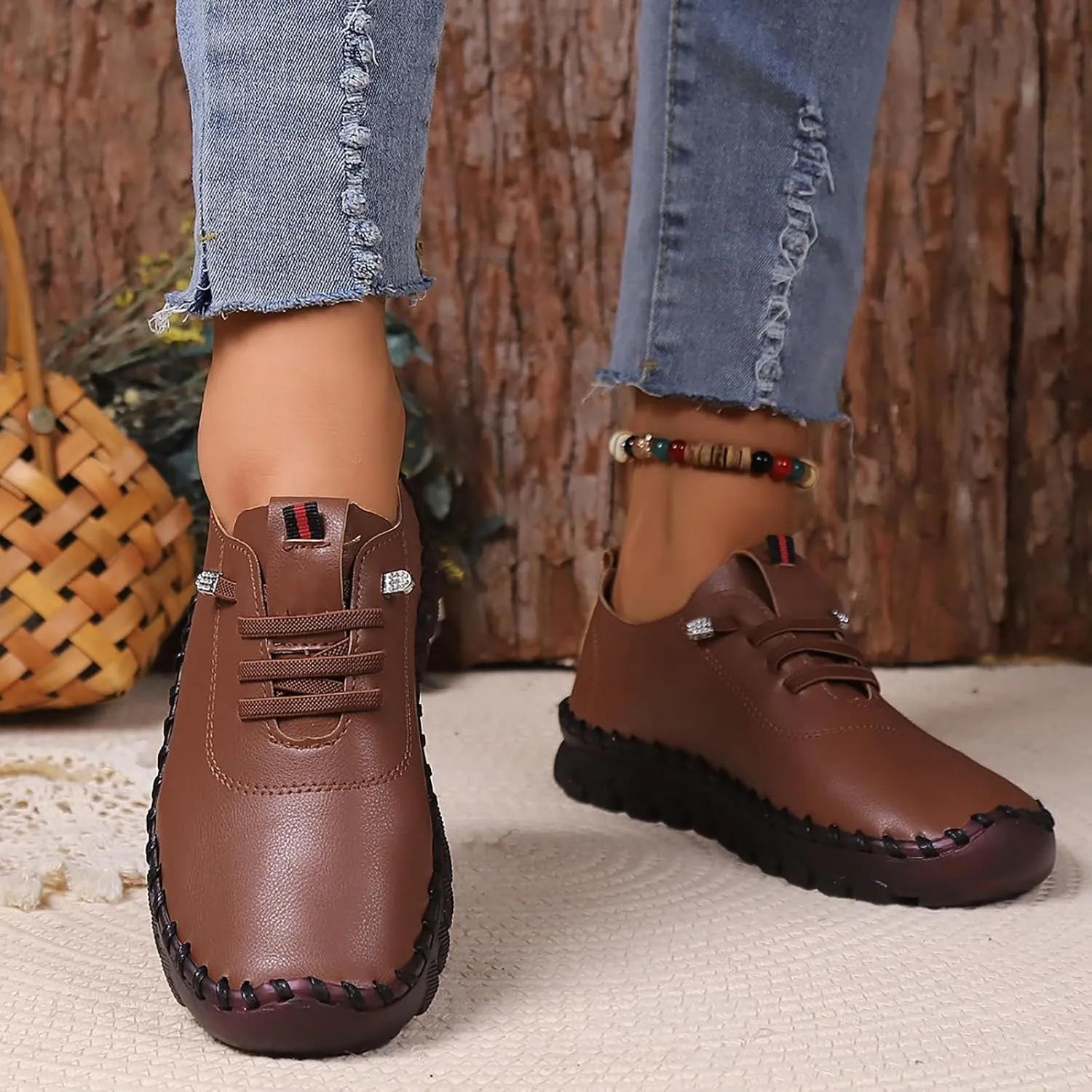 Womens Shoes FlatsWomens White Sneakers Wide Width Loafers for Women Flat Bottom Fashion Christmas Sneakers for Women 2024 Wide Toe Box Trendy Casual