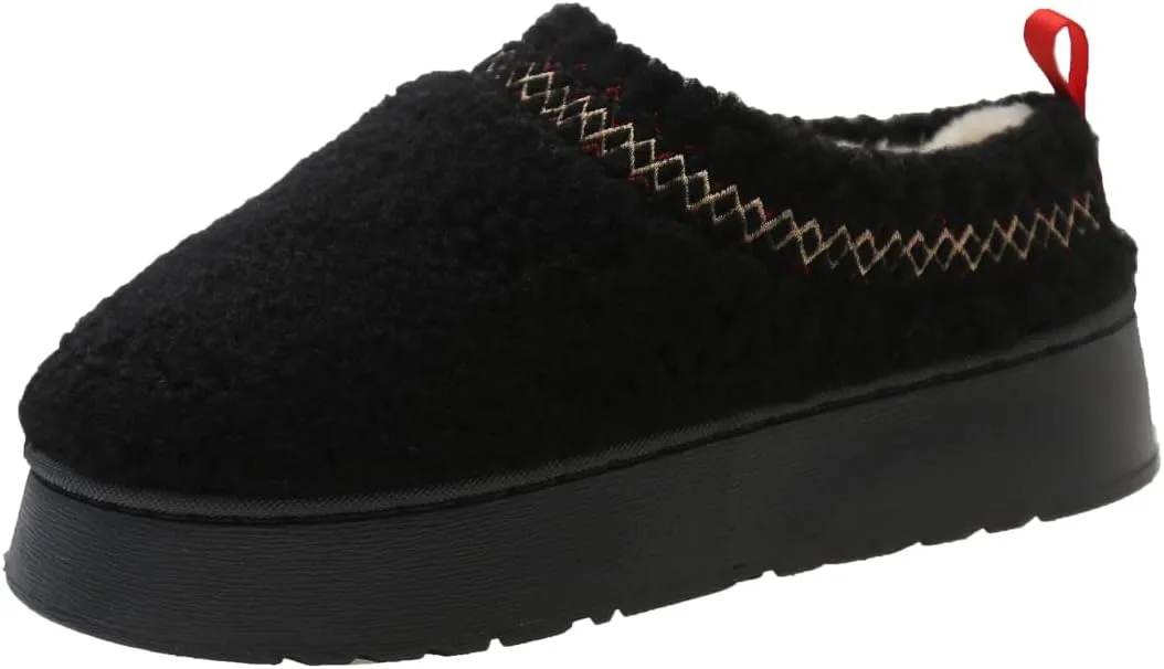 Women's Slippers Winter House Shoes Indoor and Outdoor- Cozy Fur-Lined Ankle Boots for Warm and stylish snow boots