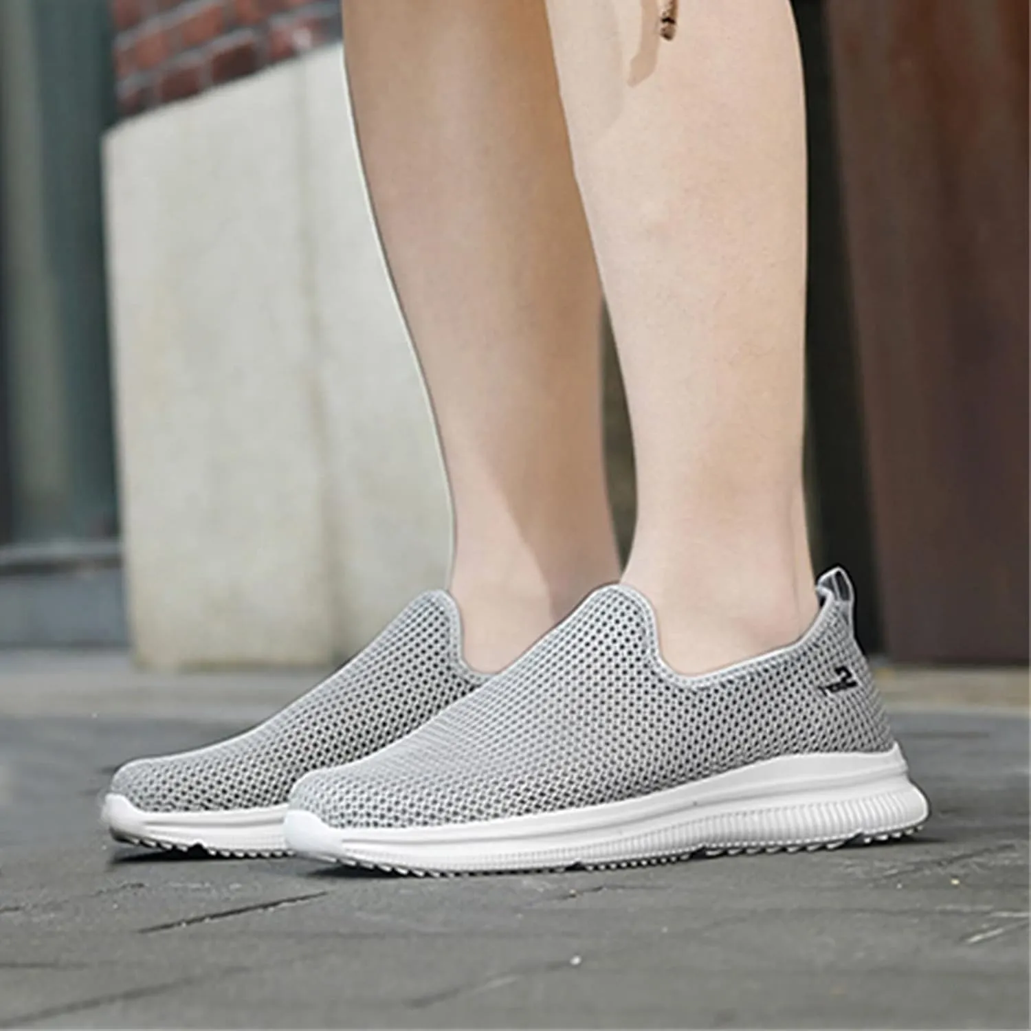 Women's Sneakers Wide Lightweight Work Slip Resistant Breathable Dress Casual Shoes for Men Woman Loafers Shoes White Sneakers for Women Slip On